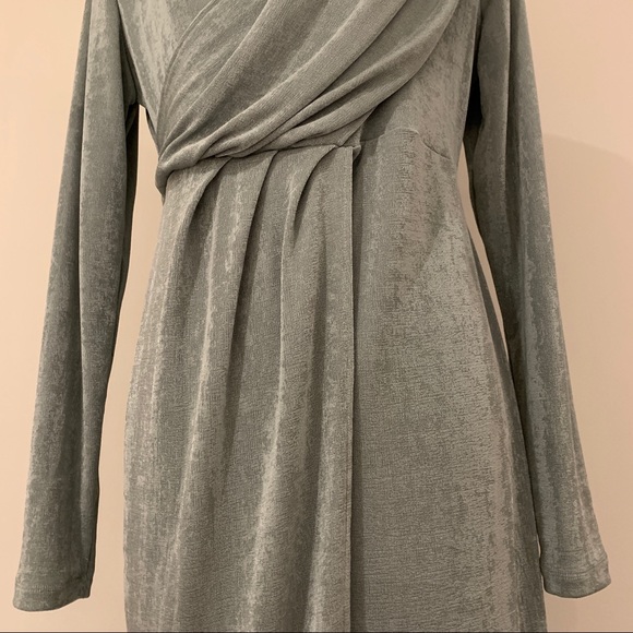 ASOS Women’s Asymmetrical Wrap Midi Dress Size 16 - Picture 3 of 9